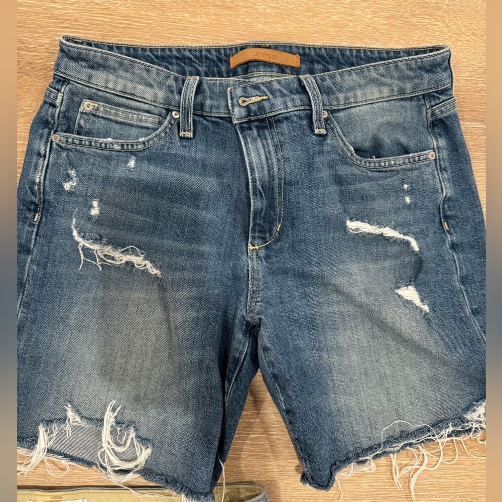 Joe’s Jeans Frayed cut off denim shorts